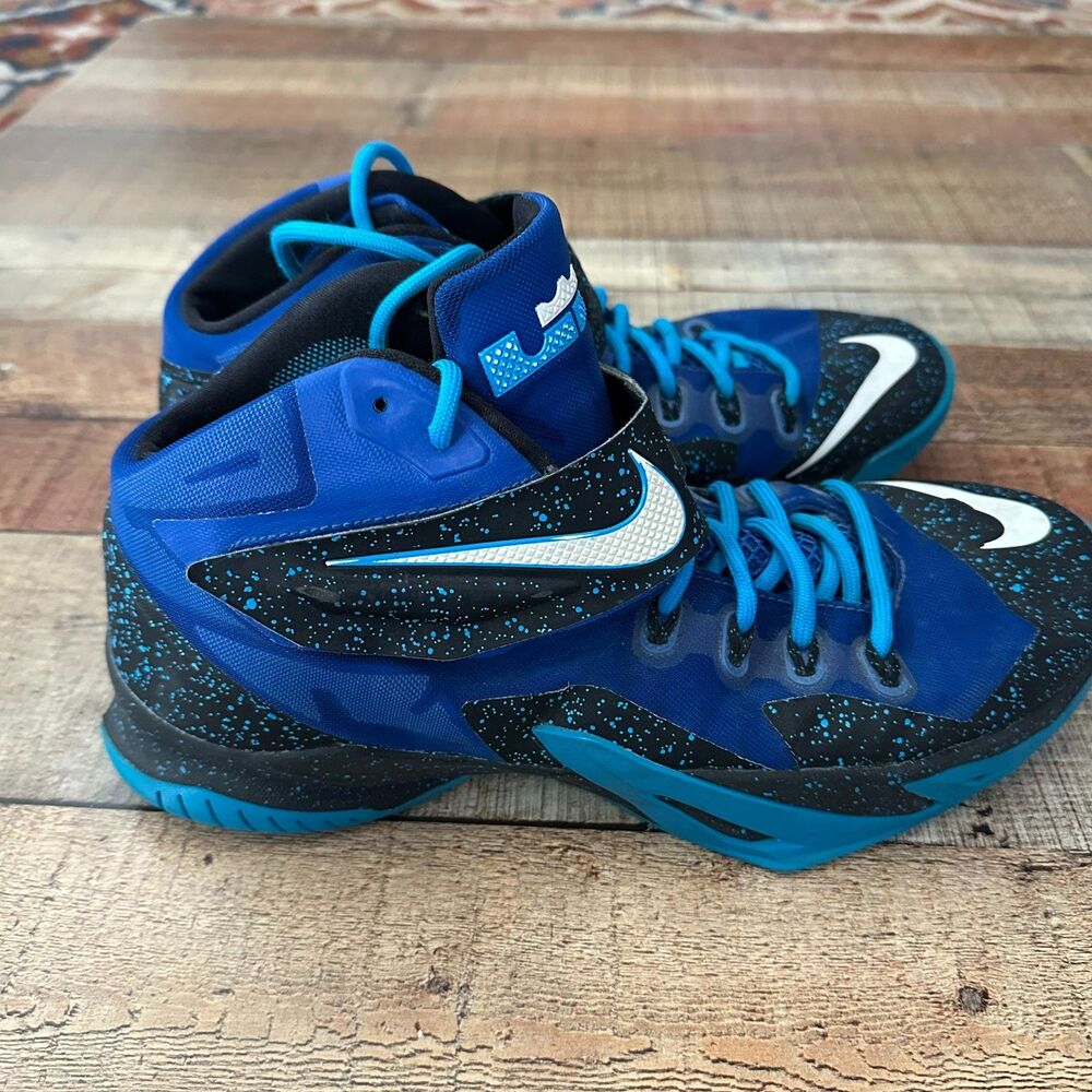 Nike LeBron Soldier Blue/Black Speckle Basketball Shoes | Men’s 13 - Picture 8 of 8